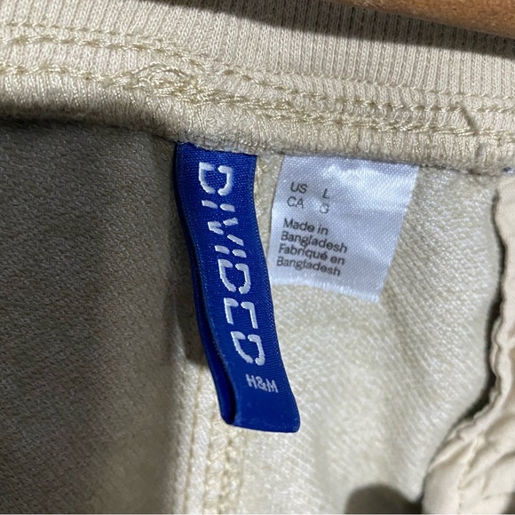 MENS L SKINNY KHAKI CARGO JOGGERS - Picture 3 of 3